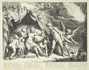 Vénus et Mars découverts par Apollon - Jacob Matham