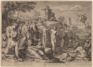 Persée et Andromède - Jacob Matham after Hendrik Goltzius