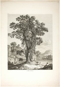 Près de la Cava, de la Suite de IV Vues Dessinées Dans le Royaume de Naples - Jacob Philipp Hackert