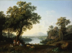 Paysage riverain - Jacob Philipp Hackert