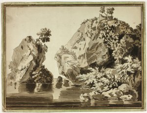 Roches et eau - Jacob Philipp Hackert