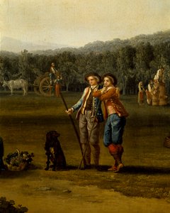 Récolte à Carditello, détail - Jacob Philippe Hackert