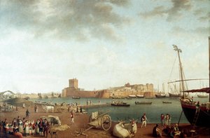 Vue du port de Tarente (Peinture)