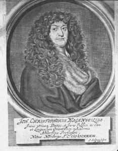 Portrait de Johann Christoph Wagenseil 1633-1705, Fin du 17e siècle - Jacob Sandrart von