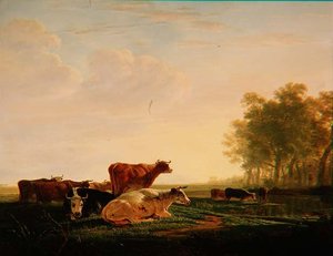 Bétail dans un paysage