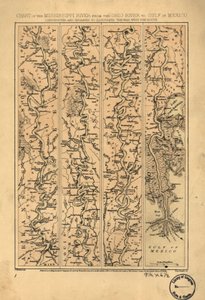 Carte du fleuve Mississippi, de la rivière Ohio au golfe du Mexique LOC 99447139 - Jacob Wells