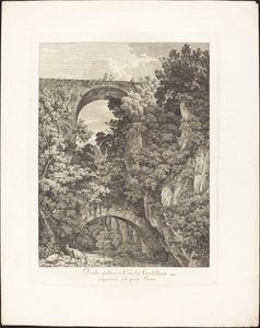 Pont antique à Civita Castellana, vulgairement appelé pont Terano - Jacob Wilhelm Mechau