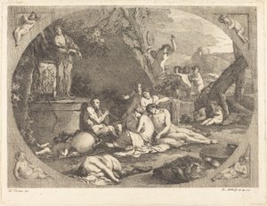 Bacchanale - Jacob Wilhelm Mechau after Giulio Carpioni
