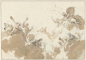 Projet pour une peinture de plafond - Jacob de Wit