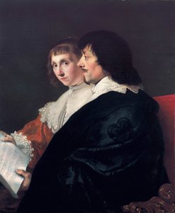 Double portrait de Constantijn Huygens (1596-1687) et Suzanna van Baerle (1599-1637)