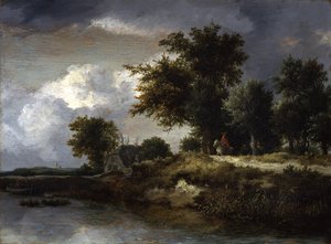 Une rive boisée - Jacob van Ruisdael