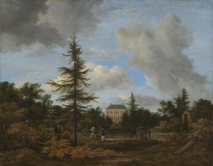 Maison de campagne dans un parc, vers 1675 - Jacob van Ruisdael