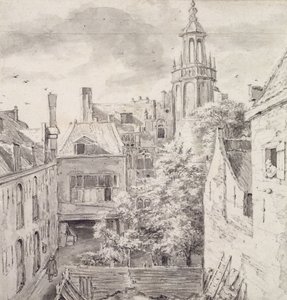 Vue de la cour de la maison des archers de la guilde de Saint-Sébastien sur le Singel à Amsterdam