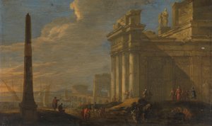 Vue de port italien