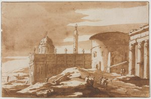 Vue des bâtiments anciens, seconde moitié du 17ème siècle