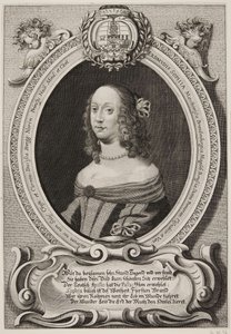 French : Erdmuthe Sophia, margrave de Saxe et de Brandebourg-Bayreuth - Jacob von Sandrart