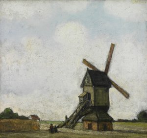 Moulin à vent dans la Campine