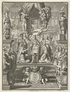 Couronnement de Guillaume III et Marie Stuart, 1689 - Jacobus Baptist