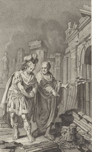 Scipion Émilien devant les ruines de Carthage en compagnie de Polybe, 1797 - Jacobus Buys