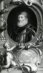 Portrait de Charles Howard, Comte de Nottingham, illustration de 