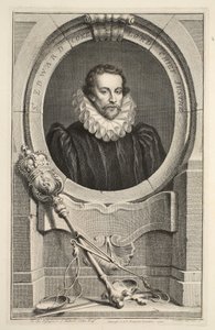 Portrait de Sir Edward Coke, Lord Chief Justice, illustration de 
