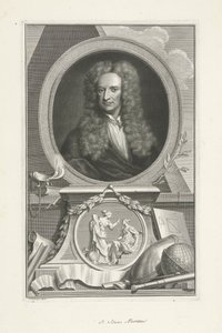 Sir Isaac Newton (1642-1726), physicien et mathématicien anglais - Jacobus Houbraken