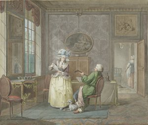 Couple jouant de la musique dans un intérieur