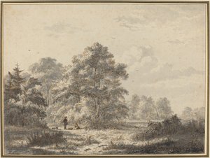 Chasseurs au bord des bois - Jacobus Theodorus Abels