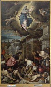 Saint Roch visitant les victimes de la peste, c.1575 - Jacopo Bassano