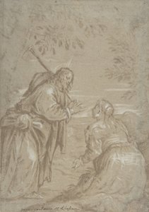 Le Christ apparaissant à Sainte Marie-Madeleine Noli Me Tangere, vers 1560