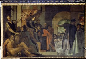 Cosme Ier de Médicis nommé duc par le Sénat de Florence