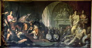 Cosme I de Médicis recevant le Pape Pie V