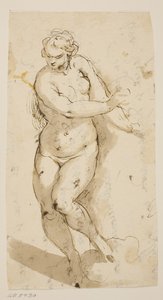 Femme nue marchant