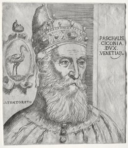 Portrait de Pasquale Cicogna, Doge de Venise - Jacopo Palma il Giovane