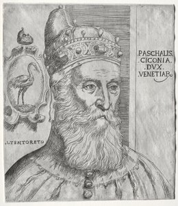 Portrait de Pasquale Cicogna, Doge de Venise - Jacopo Palma il Giovane