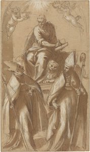 Saint Marc avec Deux Évêques et Putti