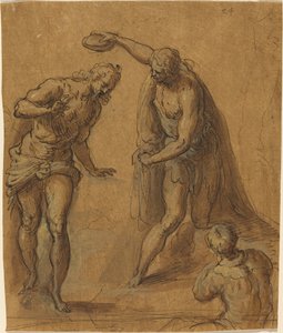 Esquisse pour un Baptême du Christ