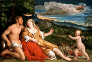 Mars, Vénus et Cupidon, années 1520