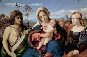Madone et Enfant avec Saint Jean-Baptiste et Marie-Madeleine