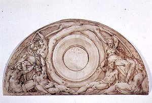 Étude pour une lunette - Jacopo Pontormo
