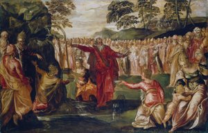 Moïse frappant le rocher - Jacopo Robusti (workshop of) Tintoretto