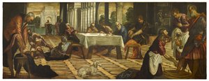 Le Christ lavant les pieds de ses disciples, vers 1545-55 - Jacopo Robusti Tintoretto
