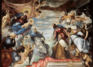 Le Doge Nicolo da Ponte agenouillé devant la Vierge