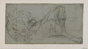 Figure masculine allongée, 1560-69