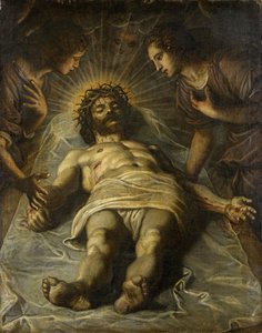 Le Christ mort avec deux anges - Jacopo Robusti Tintoretto