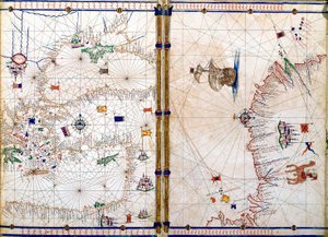 Damas et Jérusalem, détail des Cartes Géographiques