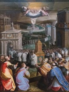 Procession de Saint Grégoire le Grand - Jacopo Zucchi