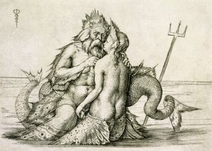 Triton avec la Néréide (gravure)