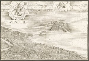 Vue de Venise [bloc central supérieur], 1500 - Jacopo de Barbari