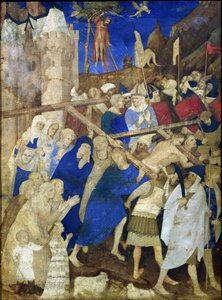 Le Christ portant la croix, des Grandes Heures du Duc de Berry, 1409 - Jacquemart de Hesdin